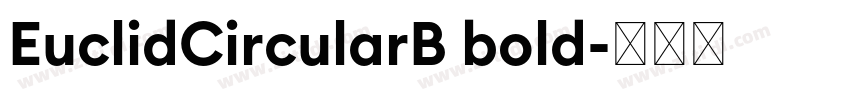 EuclidCircularB bold字体转换